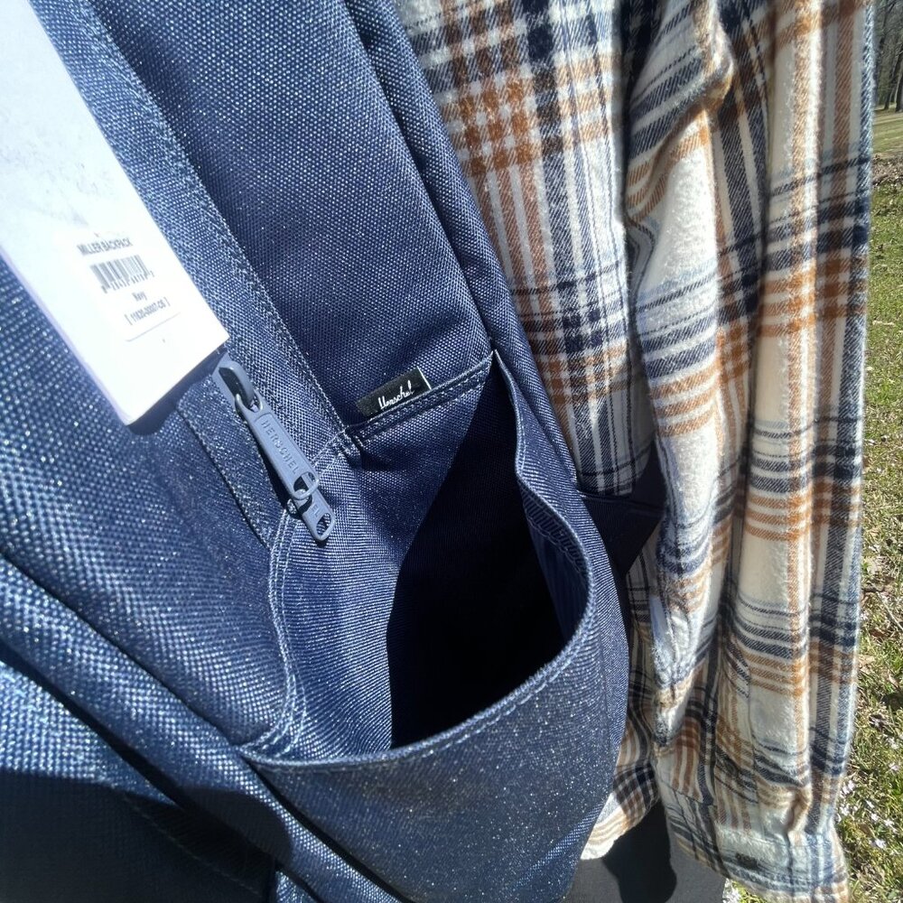 NWT Unisex Adult OS Navy Herschel Supply Co. Miller Backpack - Picture 13 of 15